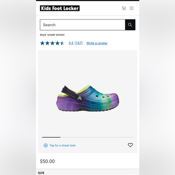 Crocs Unisex-Child Kids' Classic Marbled Tie Dye Lined Clog - Picture 1 of 9